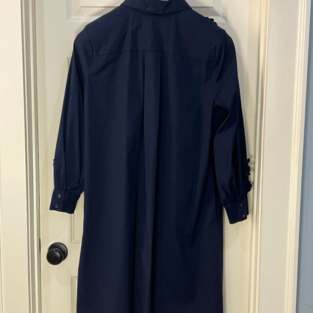 Chico's Midnight Blue Applique Shirt Dress - size 3 (16) - Picture 5 of 8